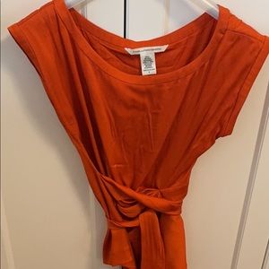 DVF Silk shirt with tie detail